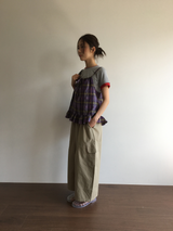 メイデンチェックノースリーブ (2color)