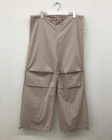 ローキーピンタックチェックパンツ (2color)