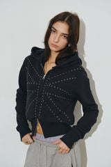 england hood zip up (navy)
