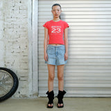ナンバーストレッチTシャツ red