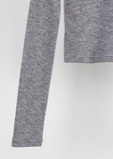 スラブオフクロップTシャツ