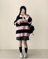 Tay Wapen Color Matching Kara Dangara Knit 