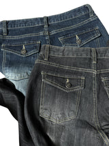 Low-rise washing bootscut PT  [2color]