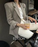 【MADE】Ribbed Loose Fit Blazer
