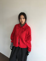 Dean Boucle Collar Cardigan (4 Colors)