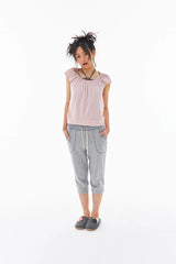 Soft Shirring Top Pale Pink