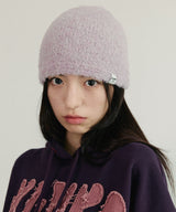 Boucle Blend Knit Beanie Pink