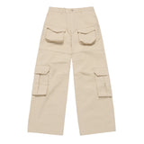 25SS FRONT POCKET WIDE  CARGO PANTS BEIGE
