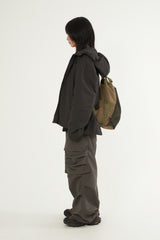 Our draw string net backpack