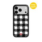 【MADE】シェパードチェックiPhoneケース [Glossy Glass/Magsafe]