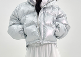 GLOSSY PEARL SHINY NUPSI SHORT PADDING - 2 COLOR