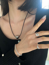 String ハートネックレス