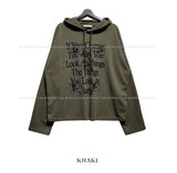 Things Waffle Boxy Hooded Long Sleeve T-shirt