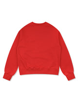 Women's Regular Fit Bear Friends クロップドスウェットシャツ レッド (FCF1TS202W)