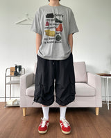 Nylon Cargo Bermuda Pants