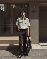 Hero Tweed Half Shirt