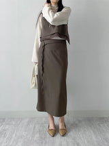 Ritz Pleated Mock Neck Blouse