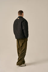 VOLUME POCKET PINTUCK PANTS - KHAKI