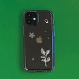 [MADE]フラワー&リーフレジンiPhoneケース