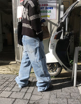 No.1459 hidden pocket denim PT (3color)