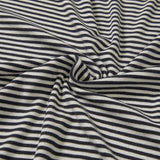 Jersey stripe turtleneck / Ivory
