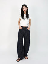 MOOD INDIGO PIN STRIPE CURVED DENIM code 26200