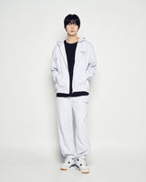 25FW BORDER LINE BASIC LOGO HOODIE ZIP UP MELANGE