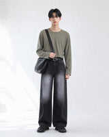 (UNISEX) Thunder Tin Wide Jeans