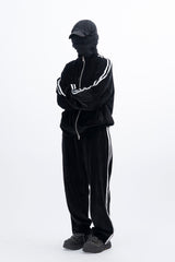 Stua Velour Velvet Set-Up Sweatpants
