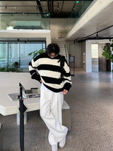 ライフルーズフィットダンガラニット