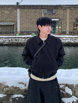 Yuki two-way quilted cotton collar jacket