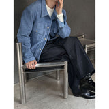 [Unisex] non pade バックステッチ デニムパンツ