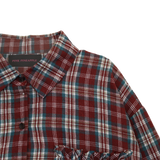 CHECK FRILL POCKET SHIRT (2 COLORS)
