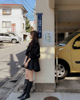 Latel Shirt Mini Dress (With Belt)