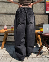 Lecle Funky Damage Balloon Denim Pants