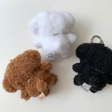 Plush Poodle Puppy Keychain (Necklace SET)