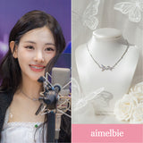 [Baby DONT Cry Yihyun Necklace] Dreamy Crystal Semi Choker Necklace