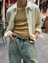 [Unisex] Croche summer shirts(3color)