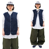 Vintage Oxford Zip-Up Vest