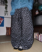(2color) Daisy Banding Wide Denim Pants