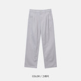 LMN オールデーツータックコットンワイドパンツ (3 colors)