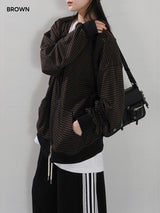 Overfit Zip-up Hood T-shirt