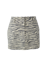 [Sepia] ゼブラミニスカート (Yellow/Gray)