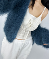 (SOFT-FIT♥) 5 COLORS マイフォームソフトデイリールーズフィットニットカーディガン