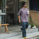 スターリーピグメントハーフTシャツ / Ash purple