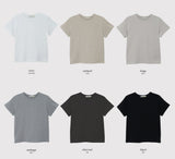 シンプル＆ベーシックなラウンド半袖Tシャツ (6color)