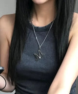 ルメットメタルロゴネックレス ユニセックス