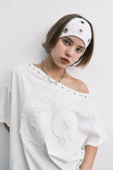 89 リヴェットTシャツ (white)