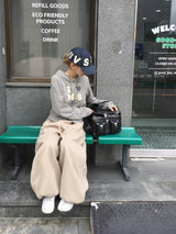 I Love Stripe ツーウェイフード付きジップアップ（1c）