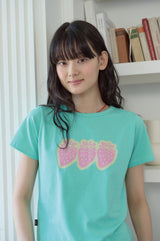 26SS★ Pop Strawberry Crop Short Sleeve Tee